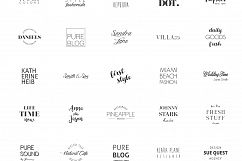 100 Typo Logos + 100 Logo Frames Product Image 7