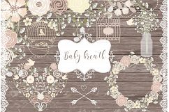 Vector Rustic baby&#039;s breath wedding clip arts Product Image 1