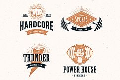 Retro Gym | Logo Templates Product Image 8