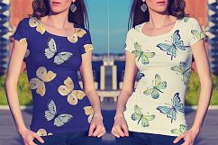 Butterflies. Watercolor set.  Product Image 10