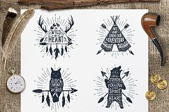 Wild at Heart. Native American Vintage Badges. Vol.1 Product Image 4