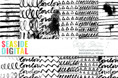 Sketchy Patterns 1 - Black and White Product Image 1