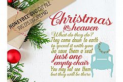 Christmas in Heaven Chair svg Product Image 1