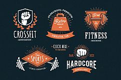 Retro Gym | Logo Templates Product Image 9