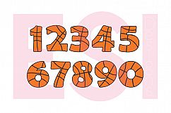 Basketball Numbers Design Set - 0-9 Product Image 1