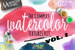 Complet Watercolor Textures Kit Product Image 1
