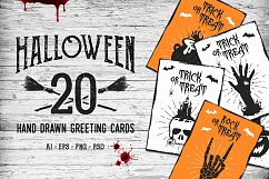 Halloween. 20 Greeting Cards Product Image 1