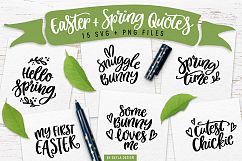 Easter &amp; Spring quotes SVG bundle Product Image 1