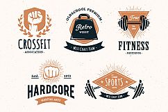 Retro Gym | Logo Templates Product Image 7