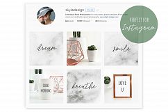 Frame &amp; mug mockup, minimal bronze &amp; cactus Product Image 2