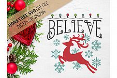 Believe Christmas Lights svg Product Image 1