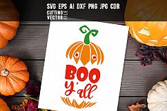 Boo Y'all - svg, eps, ai, cdr, dxf, png, jpg Product Image 1