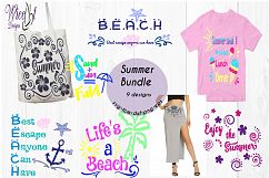 Beach Bundle, Holiday svg, beach quote svg, word art svg, Quote bundle svg Product Image 1