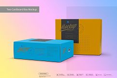 Two Cardboard Box Mockup Product Image 1