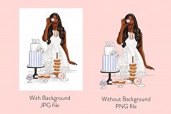 Fashion illustration - Baker Girl - Dark Skin Product Image 2