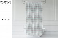 Bath Curtain Mockup Pack Product Image 5
