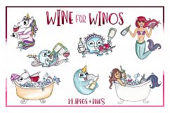 Animal, Watercolor, Clipart, Sublimation, Wine, Winos, PNG Product Image 3