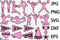 Cheer Monogram Designs - Clip art / Cutting Files - 81c Product Image 1