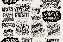 Cozy Christmas Lettering &amp; Clipart Product Image 4