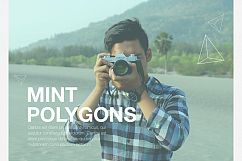 Mint Polygons PowerPoint Template Product Image 7