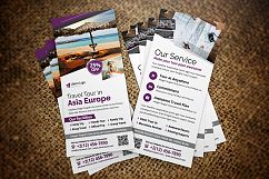 Holiday Travel Postcard &amp; Rack card DL Flyer Product Image 5