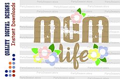 Mom shirt svg design Flowers Moma Svg files for Silhouette Product Image 2