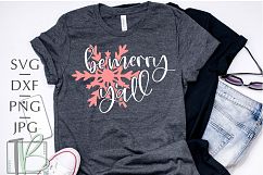 Be Merry Y'all SVG, Snowflake SVG Product Image 1