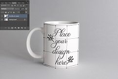 white coffee mug mock up cups mockup cup template mockups mugs mock ups gray background photo PSD Product Image 2