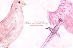 Pink Heaven and Angel&#039;s Wings Illustration  Product Image 4