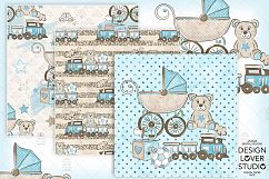 Baby Boy digital paper pack Product Image 2