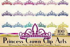 100 Princess Crown Clip Arts, Fairy Tale Princess, Royal Product Image 1