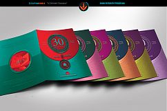 Gold and Violet Church Anniversary Program Template Product Image 4