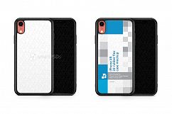 Apple iPhone XR 2d RubberFlex Mobile Case Design Mockup 2018 Product Image 3