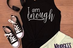 I am enough | SVG DXF EPS PNG Product Image 3