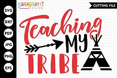 Teaching my tribe SVG, teacher svg, tribe svg, school svg Product Image 1