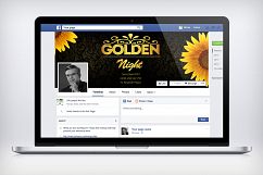 Golden Party Night FB Timeline Cover Product Image 3