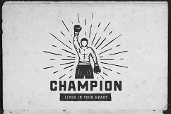 15 Vintage Boxing Emblems Product Image 7