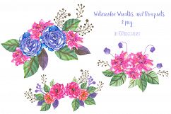 Watercolor Flowers Clipart Wedding Flowers Product Image 5