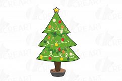 Colorful Christmas Elements clip art pack, printable png Product Image 4