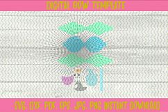 Halloween Owl Witch Hat Hair Bow Template Product Image 2