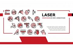 Laser Therapy Service Landing Header Vector Product Image 1