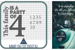 Family Party Number SVG, Family Sign SVG, Family Quote, Interchangeable Numbers, Family Decor, Farmhouse Decor, Farmhouse Sign, SVG file Product Image 1