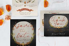 Autumn Floral Wedding Invitation Suite Product Image 8