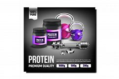 Protein Product Creative Promotion Poster Vector Product Image 1