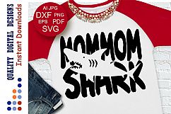 MomMom shark Svg files Family shark shirts Cut files Product Image 1
