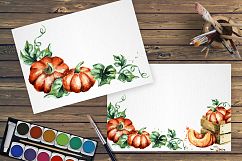 Pumpkin. Watercolor bundle Product Image 8