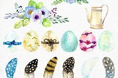 Happy Easter. Watercolor collection Product Image 3