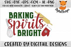 Baking Spirits Bright SVG for Silhouette, Cricut Product Image 1