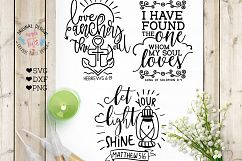 Mini Bible Verse &amp; Scripture Bundle Cut Files SVG, DXF, P Product Image 1