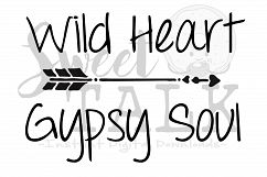 Wild heart, gypsy soul svg-Instant digital download Product Image 1